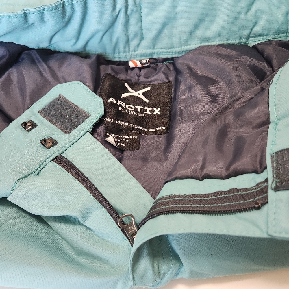 Arctix Women's Snow Sports Insulated Pants Teal Bluebird Size XL - Picture 6 of 16
